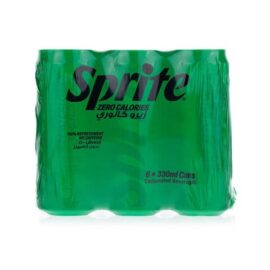 Sprite ZERO carbonated Soft Drink 330ml Pack of 6