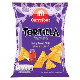 Carrefour Spicy Sweet Chilli Tortilla Chips 48g