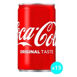 CocaCola Original Carbonated Soft Drink Mini Cans 150ml Pack of 15