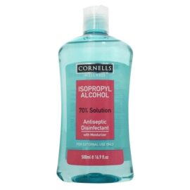 Cornells Wellness Isopropyl Alcohol 70% Solution Antiseptic Disinfectant Blue 500ml