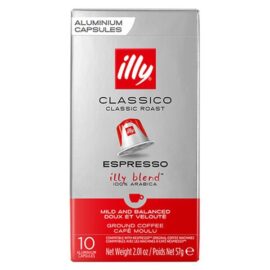 Illy Classico Classic Roast Espresso Ground Coffee 10 Capsules